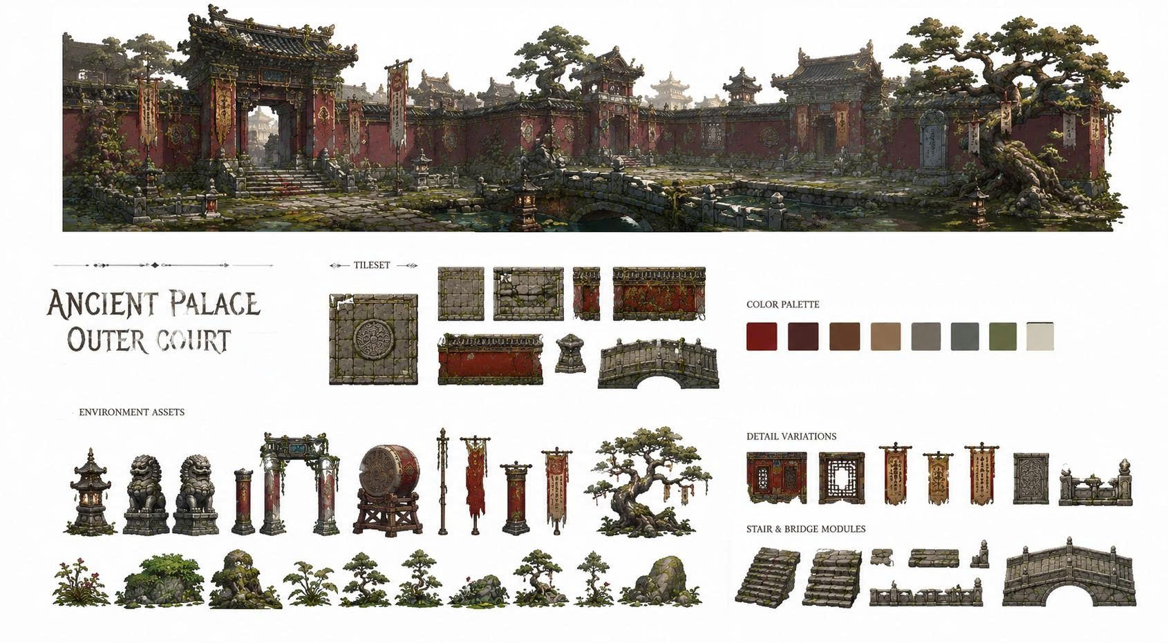 Ancient Palace Outer Court Sheet