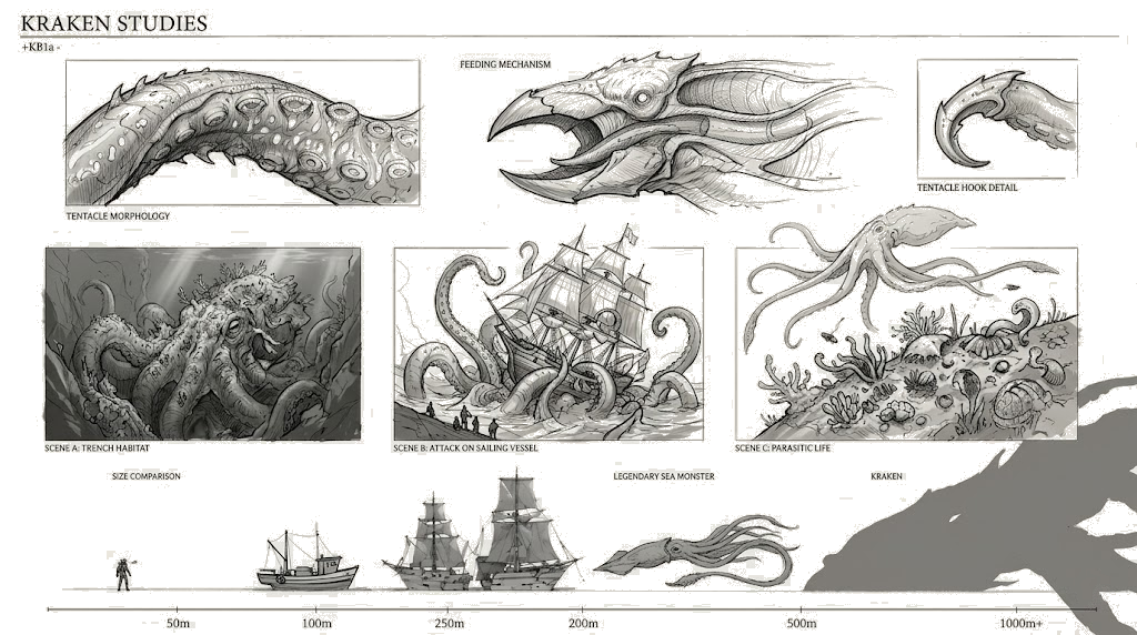 Kraken Studies Sketch