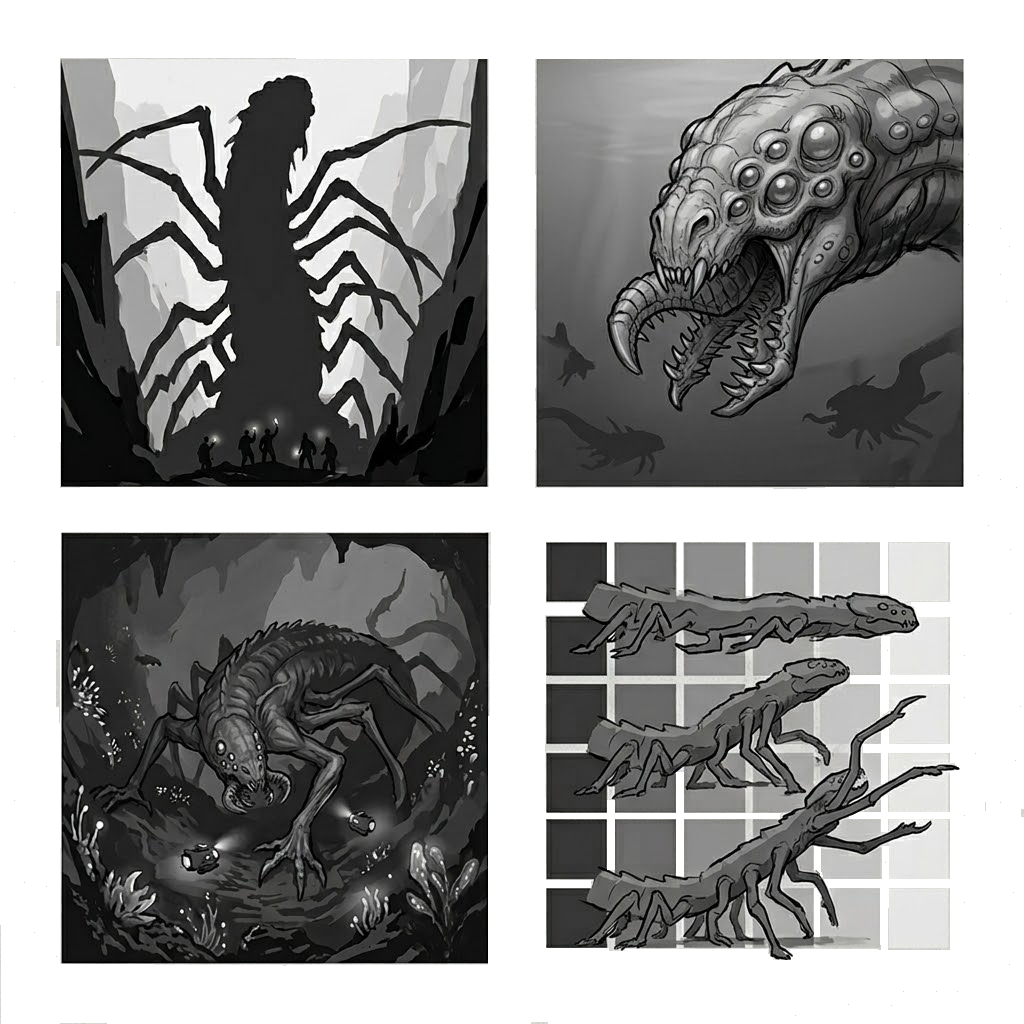 Centipede Studies Sketch