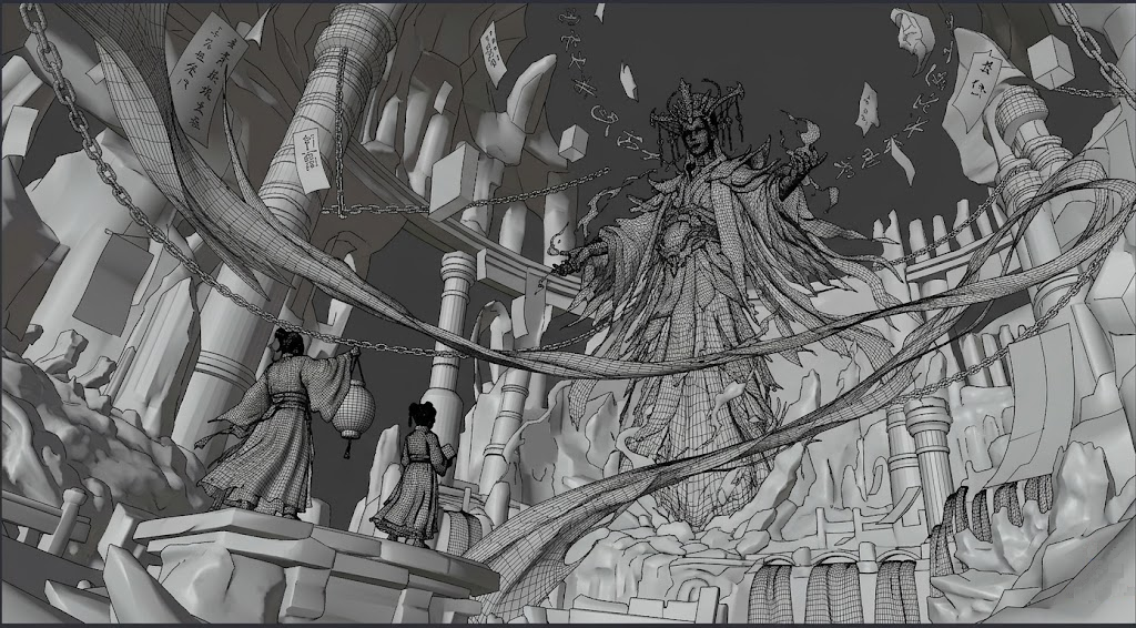 3D Environment Wireframe